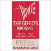 David Bowie  / The Go Go's / Madness on Sep 9, 1983 [324-small]