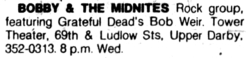 Bobby And The Midnites / Bob Weir on Feb 10, 1982 [332-small]