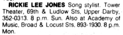 Rickie Lee Jones on Mar 28, 1982 [356-small]