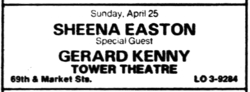Sheena Easton / Gerard Kenny on Apr 25, 1982 [362-small]