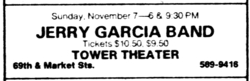 Jerry Garcia Band on Nov 7, 1982 [382-small]