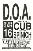 D.O.A. / Cub / Spinach on Jan 16, 1994 [396-small]