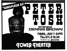 Peter Tosh / Dennis Brown on Jul 7, 1983 [419-small]