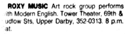 Roxy Music / Modern English on May 28, 1983 [480-small]
