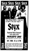 Styx / Pavlov's Dog on Mar 15, 1975 [730-small]