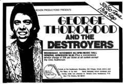George Thorogood and The Destroyers on Nov 4, 1981 [734-small]
