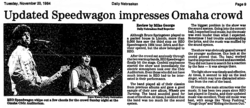 REO Speedwagon / Survivor / Zebra on Nov 18, 1984 [757-small]