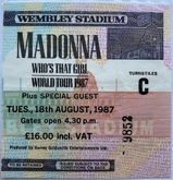 Madonna / Hue and Cry / Bhundu Boys on Aug 18, 1987 [767-small]