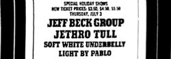 Jeff Beck Group / Jethro Tull / Soft White Underbelly on Jul 3, 1969 [131-small]