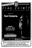 Deep Purple / Bad Company on Apr 24, 1987 [313-small]