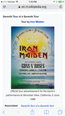 Iron Maiden  / Guns 'n' Roses on Jun 3, 1988 [434-small]