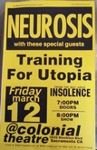Neurosis / Training for Utopia / Insolence on Mar 12, 1999 [358-small]