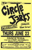 Circle Jerks / 7 Seconds / Frontline / Team Urinal on Jun 23, 1988 [171-small]