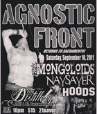 Agnostic Front / The Mongoloids / Naysayer / Hoods on Sep 10, 2011 [295-small]
