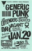 The Offenders / Groovie Ghoulies / Vacant / D.R.I. / Forced Tradition on Jan 20, 1984 [311-small]