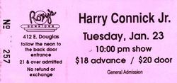tags: Harry Connick, Jr., Wichita, Kansas, United States, Ticket, Roxy's Downtown - Harry Connick, Jr.  on Jan 23, 1990 [369-small]