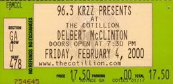 tags: Delbert McClinton, Wichita, Kansas, United States, Ticket, The Cotillion - Delbert McClinton on Feb 4, 2000 [459-small]