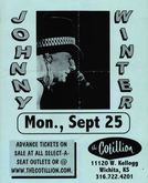 tags: Johnny Winter, Wichita, Kansas, United States, Gig Poster, The Cotillion - Johnny Winter on Sep 25, 2000 [471-small]