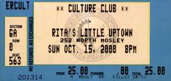tags: Wichita, Kansas, United States, Ticket, Rita's Little Uptown - Boy George & Culture Club on Oct 15, 2000 [476-small]