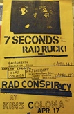 7 Seconds / Rad Conspiracy on Apr 17, 1981 [525-small]