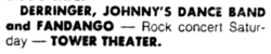 Johnny's Dance Band / Derringer / Fandango on Feb 3, 1979 [576-small]