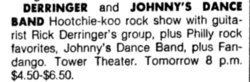 Johnny's Dance Band / Derringer / Fandango on Feb 3, 1979 [577-small]