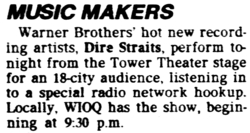 Dire Straits / Barooga Bandit / Richard Belzer on Mar 6, 1979 [591-small]