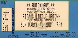 tags: Buddy Guy, Wichita, Kansas, United States, Ticket, Rita's Little Uptown - Buddy Guy on Mar 4, 2001 [665-small]