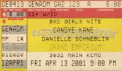 tags: Candye Kane, Kansas City, Missouri, United States, Ticket, The Grand Emporium, Grand Emporium - Candye Kane on Apr 13, 2001 [808-small]