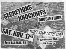 Secretions / The Knockoffs / X Chromosome on Nov 17, 2001 [818-small]