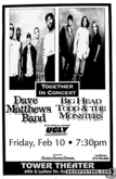Dave Matthews Band / Big Head Todd & The Monsters / ugly americans on Feb 10, 1995 [834-small]