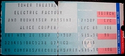Alice Cooper / Frehley's Comet / Faster Pussycat on Nov 20, 1987 [840-small]