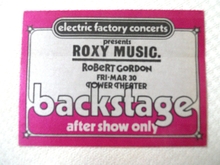 Roxy Music / Robert Gordon on Mar 30, 1979 [928-small]