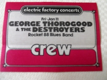 George Thorogood & The Destroyers / Rocket 88 Blues Band on Jan 11, 1980 [958-small]
