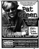 tags: Kansas City, Missouri, United States, Gig Poster, The Beaumont Club - John Eddie / Pat Green on Sep 5, 2004 [170-small]