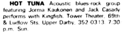 Hot Tuna / Kingfish on Jan 19, 1986 [240-small]