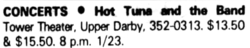 Hot Tuna / The Band on Jan 23, 1987 [265-small]