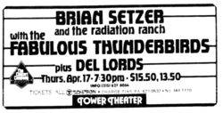 Brian Setzer / The Fabulous Thunderbirds / The Del Lords on Apr 17, 1986 [293-small]