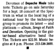 Depeche Mode / The The on Sep 18, 1993 [881-small]