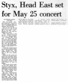 Styx / Head East on May 25, 1976 [022-small]