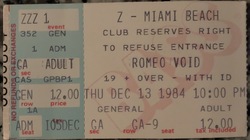 Romeo Void on Dec 13, 1984 [059-small]