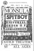 Monsula / Spitboy / Universal Order of Armageddon / Pivot / The Yah Mos on Oct 8, 1993 [101-small]