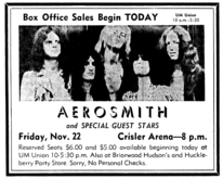 Aerosmith / Mahogany Rush / Madmen on Nov 22, 1974 [111-small]