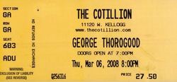 tags: George Thorogood & The Destroyers, Wichita, Kansas, United States, Ticket, The Cotillion - George Thorogood & The Destroyers on Mar 6, 2008 [182-small]