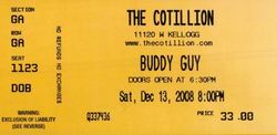 tags: Buddy Guy, Wichita, Kansas, United States, Ticket, The Cotillion - Buddy Guy on Dec 13, 2008 [189-small]