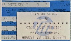 Sting / Vinx / World Beat on Aug 23, 1991 [251-small]