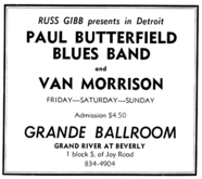 Paul Butterfield Blues Band / Van Morrison on Feb 21, 1969 [304-small]