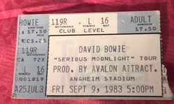 David Bowie  / The Go Go's / Madness on Sep 9, 1983 [332-small]