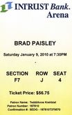 tags: Brad Paisley, Wichita, Kansas, United States, Ticket, Intrust Bank Arena  - Brad Paisley on Jan 9, 2010 [341-small]