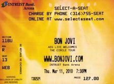 tags: Bon Jovi, Wichita, Kansas, United States, Ticket, Intrust Bank Arena  - Bon Jovi / Dashboard Confessional on Mar 11, 2010 [343-small]